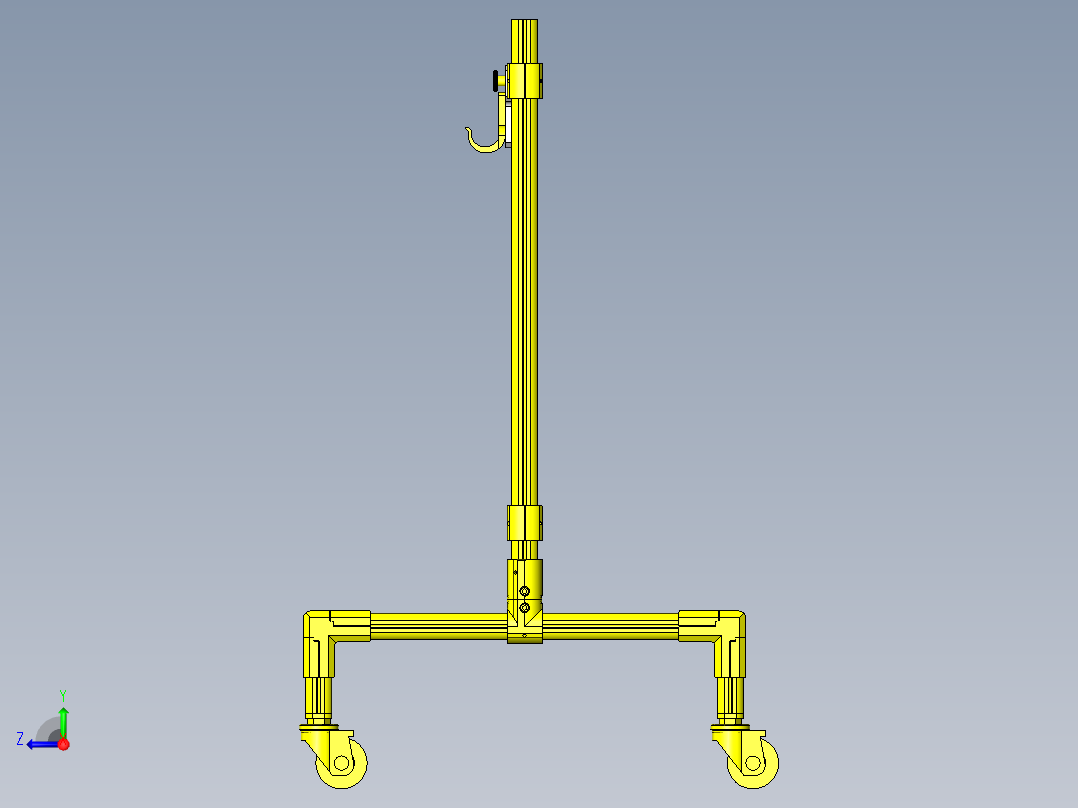 塑料袋开闭底座右视图