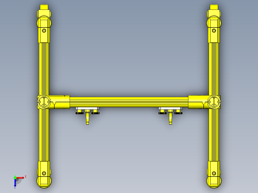 塑料袋开闭底座俯视图