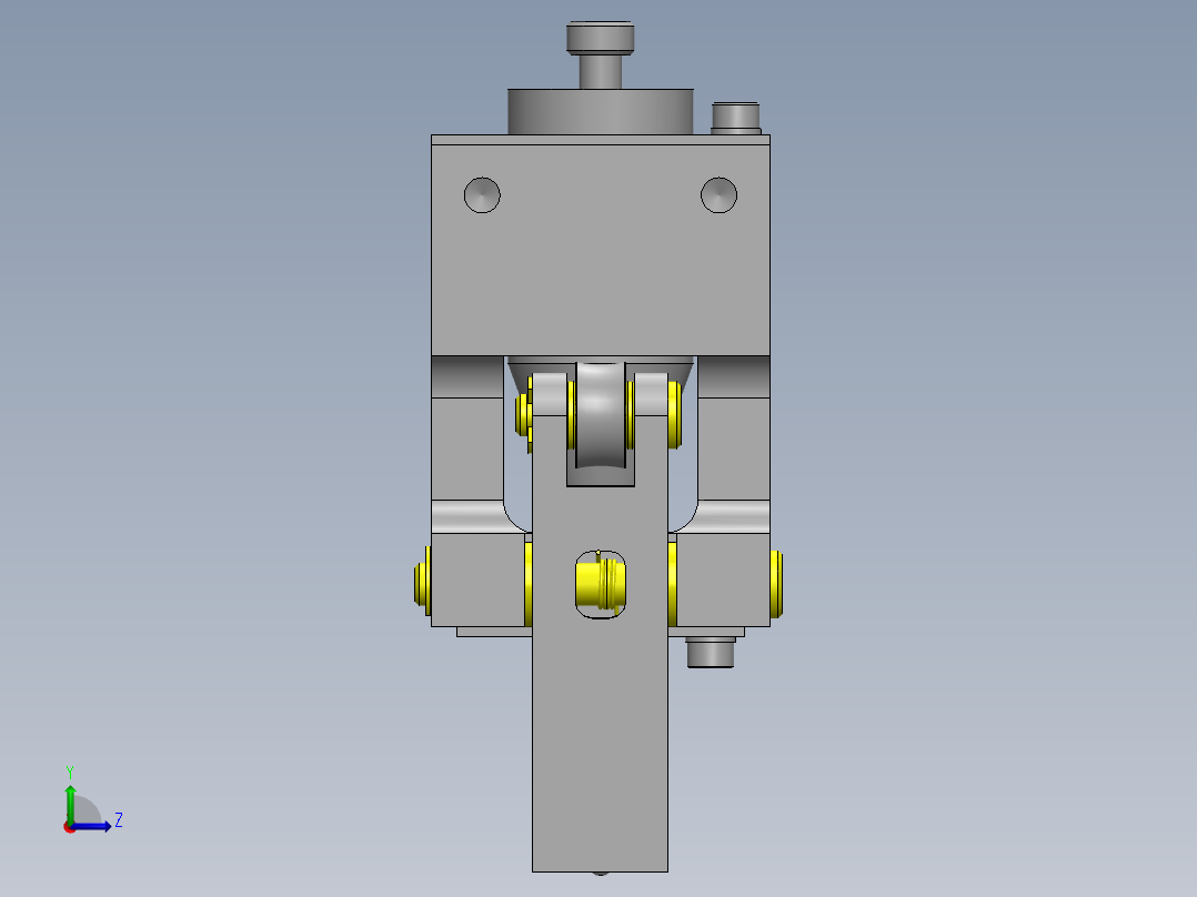 在定心的同时进行夹紧左视图