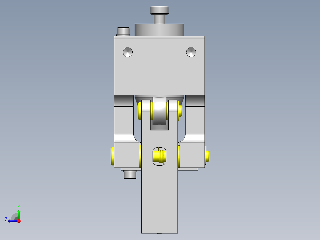 在定心的同时进行夹紧右视图