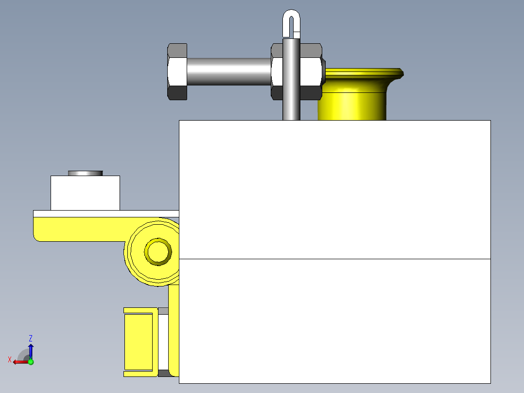 自由导向焊接夹具后视图