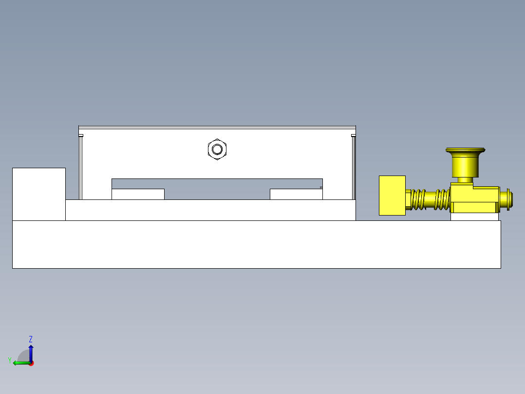 自由导向焊接夹具左视图