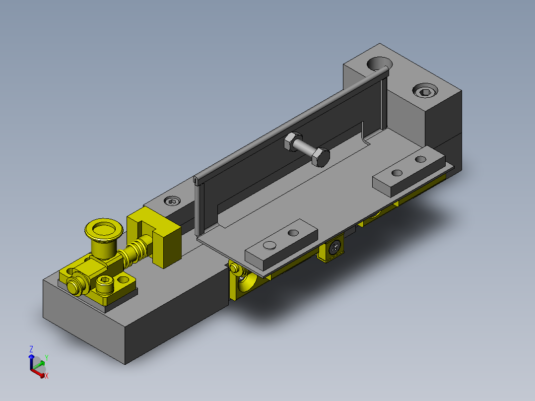 自由导向焊接夹具正等轴测图