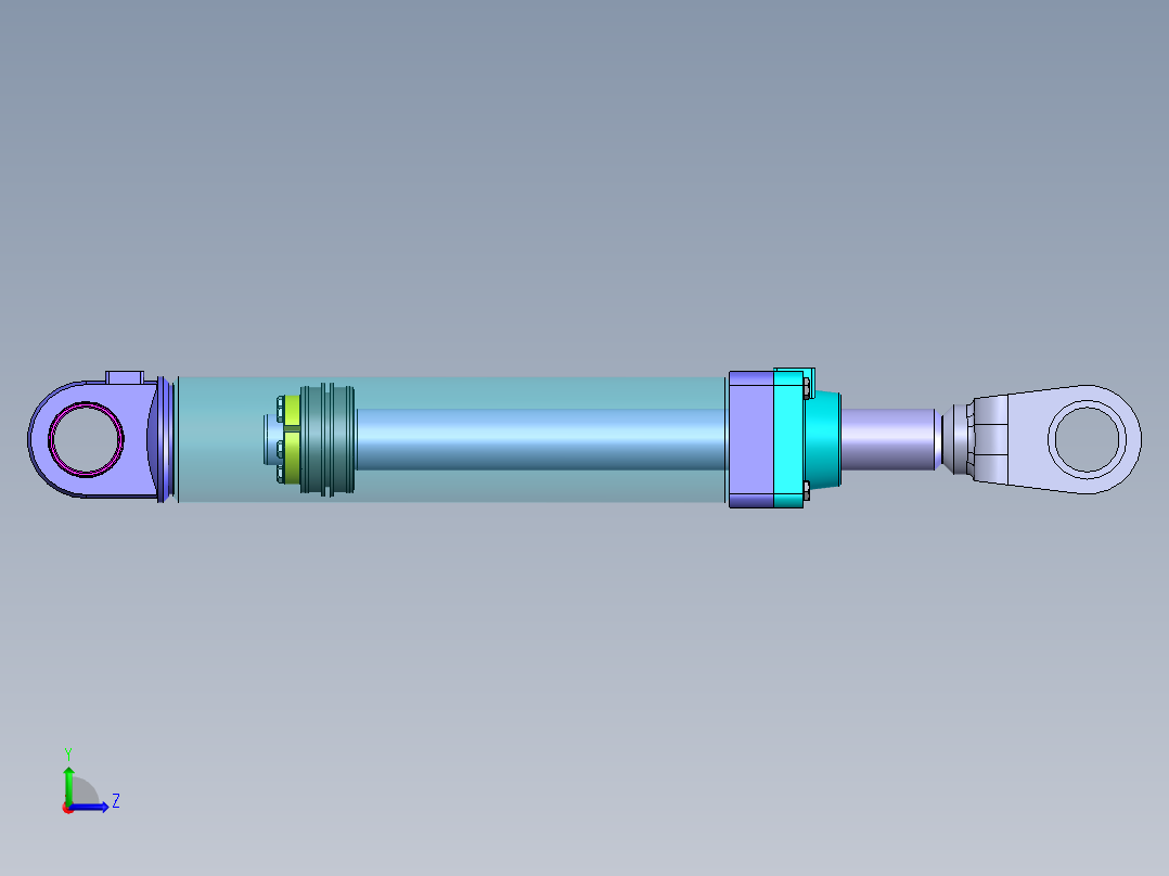 SW_提升液压缸左视图
