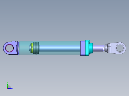 SW_提升液压缸左视缩略图