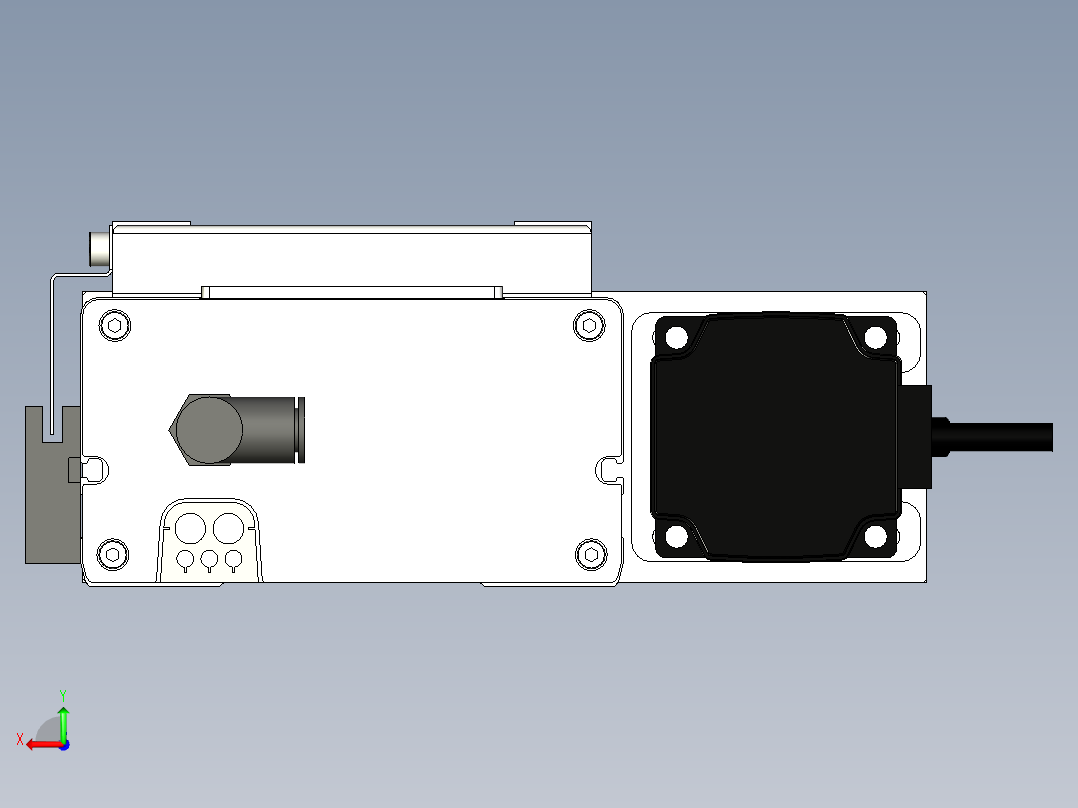 Toyo东佑达直线模组-ECH14-300-BR-200W+煞車后视图