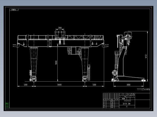 32吨L型门式起重机