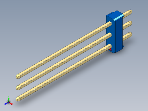 彩色公头100mil（2.54mm）系列-DS1021_blue_3x01p_100mil_Type43_rev1.0