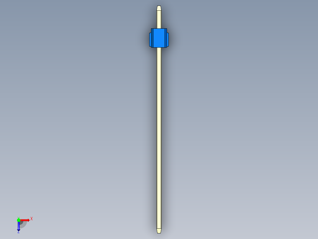 彩色公头100mil（2.54mm）系列-DS1021_blue_3x01p_100mil_Type43_rev1.0俯视图