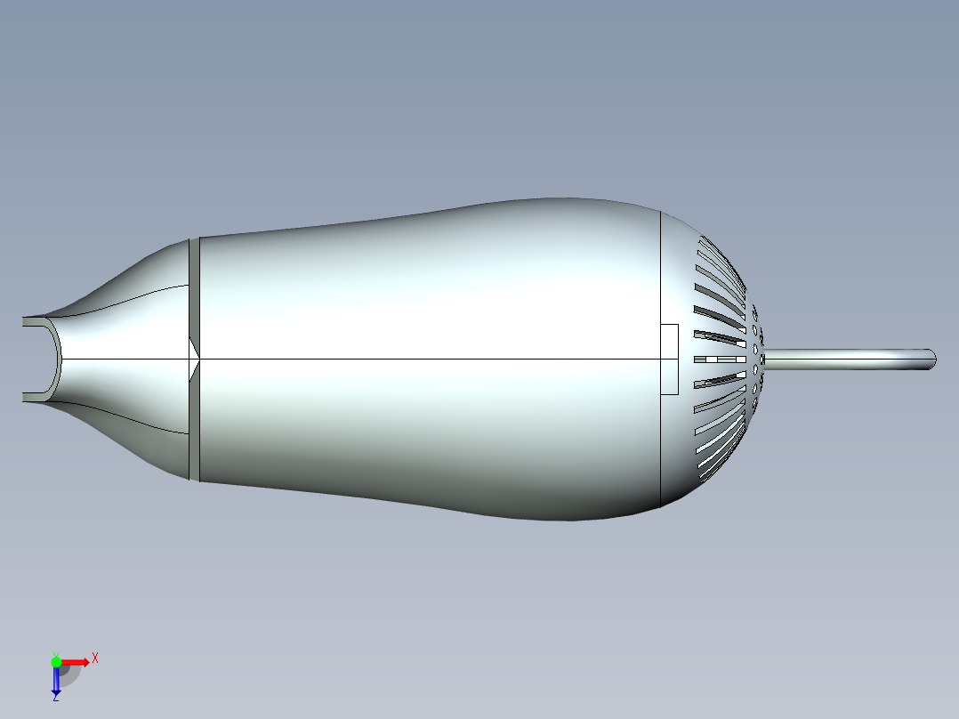 吹风机模型俯视图
