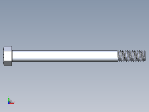 UNC 六角螺栓-Hex Bolt 0.500-13 x 6前视缩略图