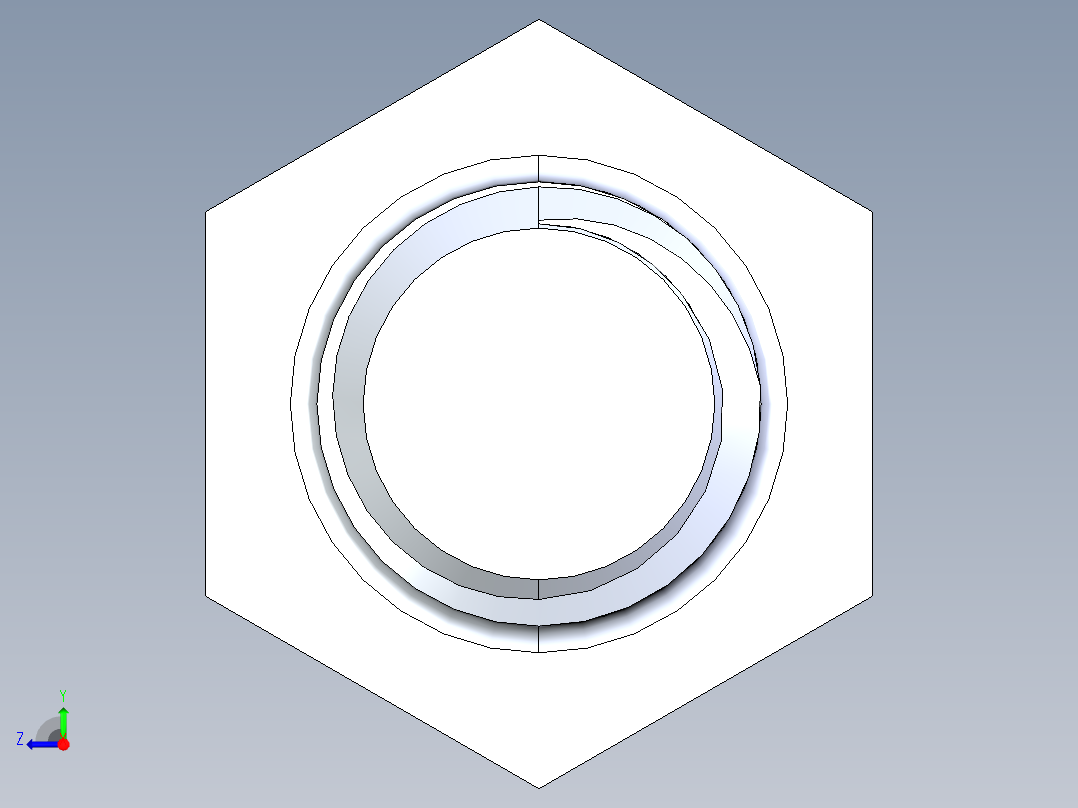 UNC 六角螺栓-Hex Bolt 0.500-13 x 6右视图