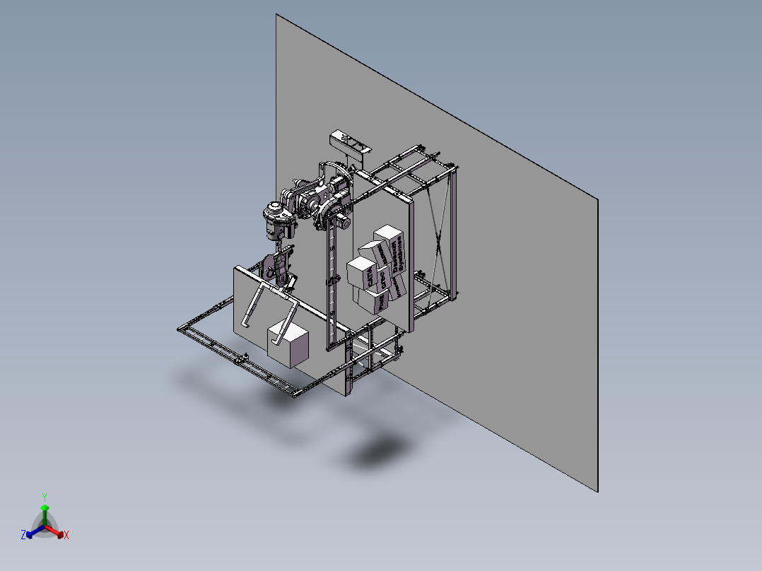 机械电子设备设计模型正等轴测图