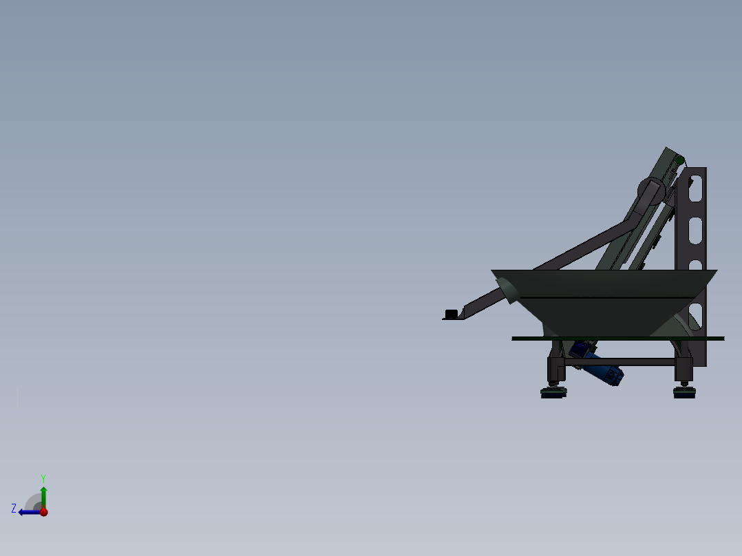 印刷瓶盖自动送料机右视图