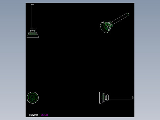 水平調整腳座(SUS製)LSA32-SUS-2D多系列多零件图纸模型