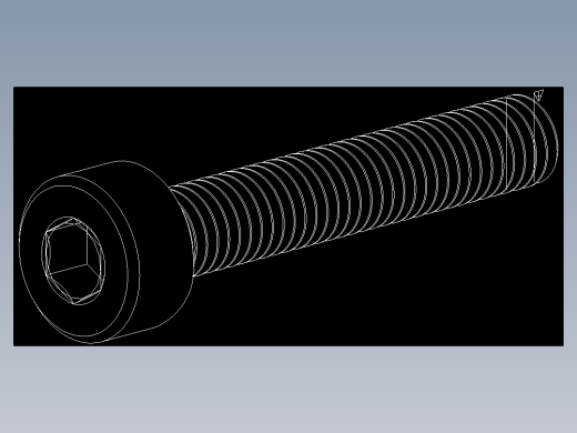 M3 x 0.5mm Thread 18mm LONG SOCKET HEAD CAP SCREW.DWG