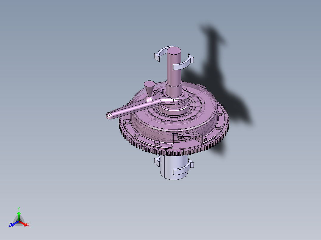 clutch-10离合器结构正等轴测图