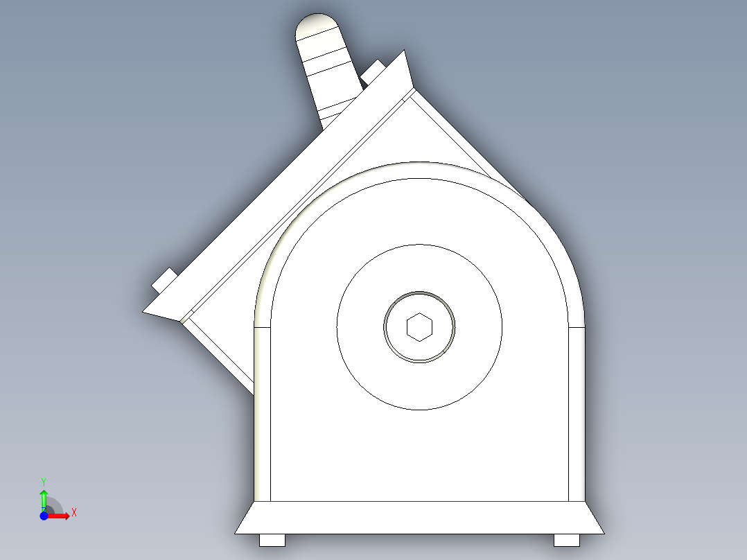 型材-BR 45X90 PIVOT JOINT WITH LEVER KJN4590JL前视图