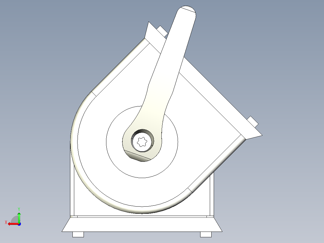 型材-BR 45X90 PIVOT JOINT WITH LEVER KJN4590JL后视图