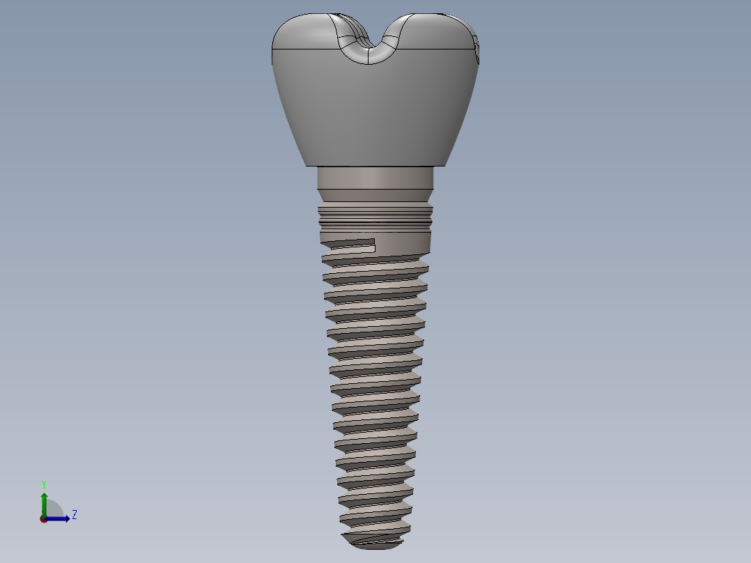 牙科修复术左视图