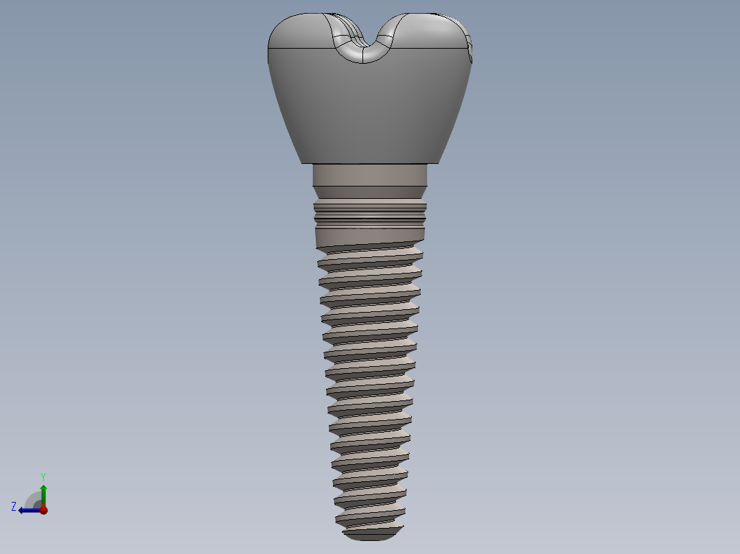 牙科修复术右视图