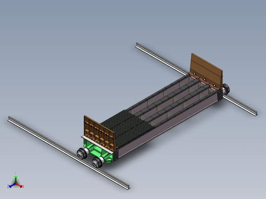烧结机运料小车1：1建模正等轴测缩略图