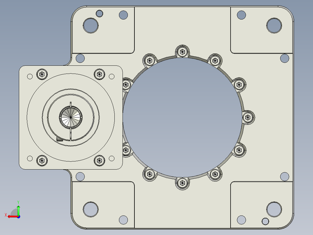 中空旋转平台KFN280-10(18)-24-110-145-M8.stp后视图