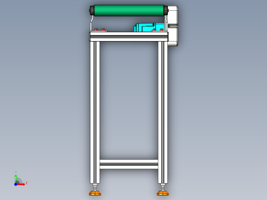LE-XC4040-右边驱动带支座轻载皮带线-负载40kg前视缩略图