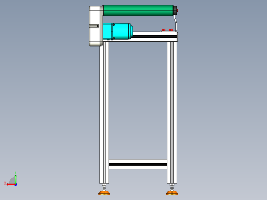 LE-XC4040-右边驱动带支座轻载皮带线-负载40kg后视缩略图