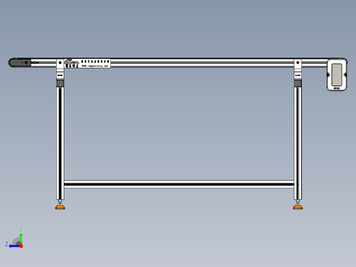 LE-XC4040-右边驱动带支座轻载皮带线-负载40kg右视缩略图