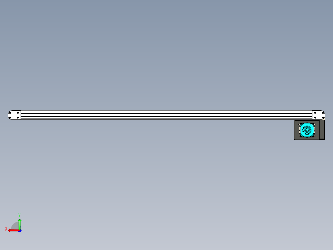 LE-XC3060-左边驱动经济型皮带线后视图