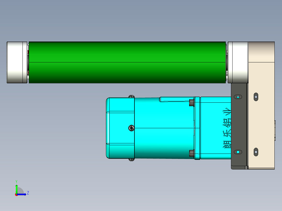 LE-XC3060-左边驱动经济型皮带线左视图