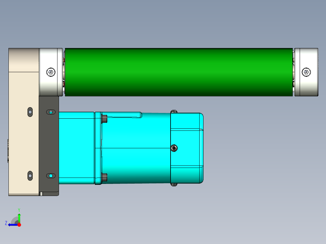 LE-XC3060-左边驱动经济型皮带线右视图