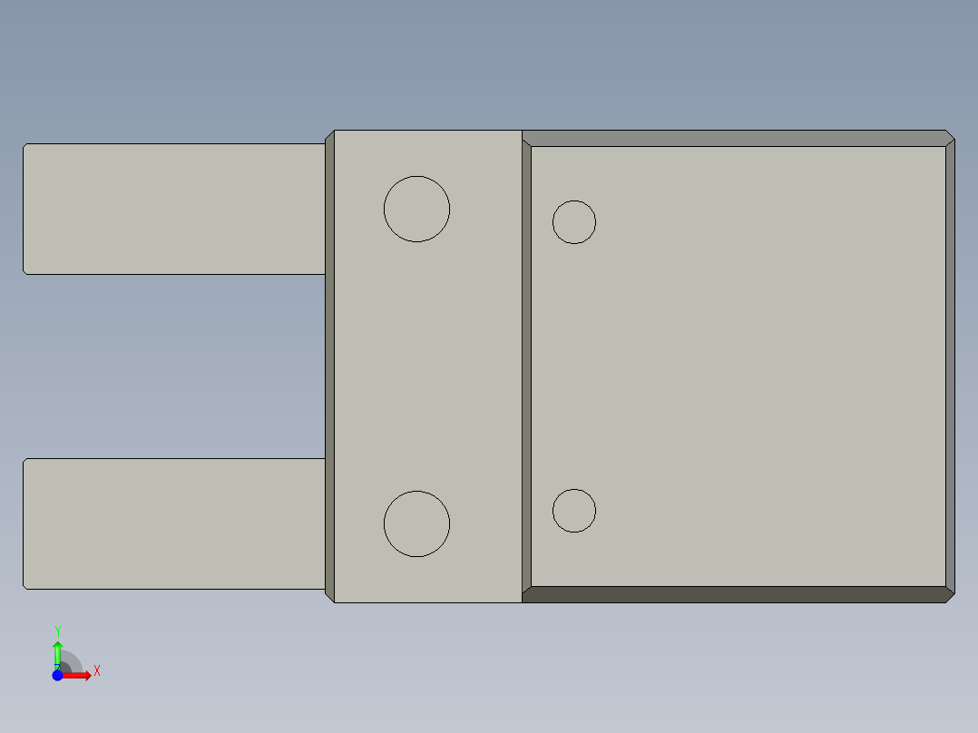 普通气爪PH09-20前视图
