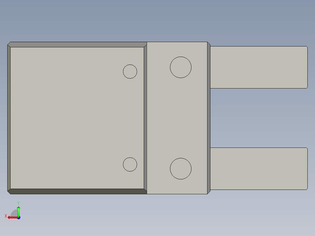 普通气爪PH09-20后视图