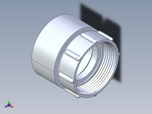 船舶管路系统S29_SeaDrainPLUS_SwivelSinkAdapter_37E176501_1-1-2in Sea Drain Plus - SwivelSinkAdapter-SpgxFPT正等轴测缩略图