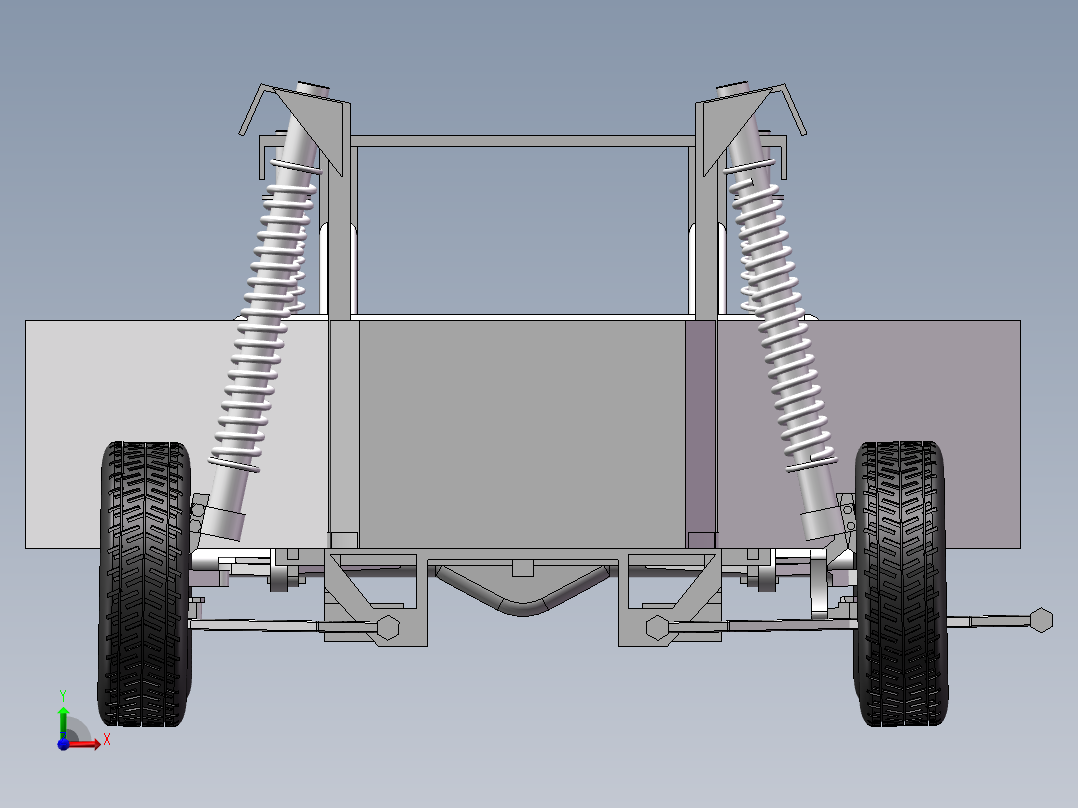 智能小车模型前视图