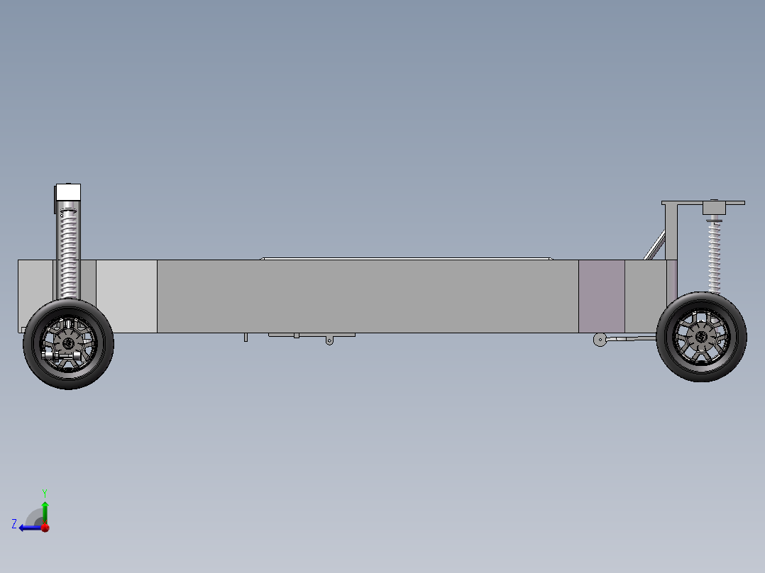 智能小车模型右视图