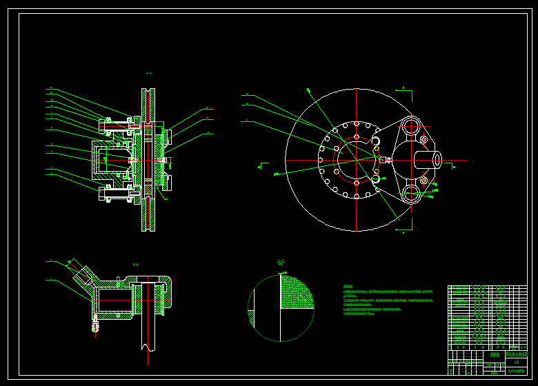 QC058-盘式制动器制动系设计汽车汽车类设计[全套CAD和文档]