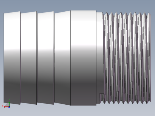水管接头-直通 DN32后视缩略图