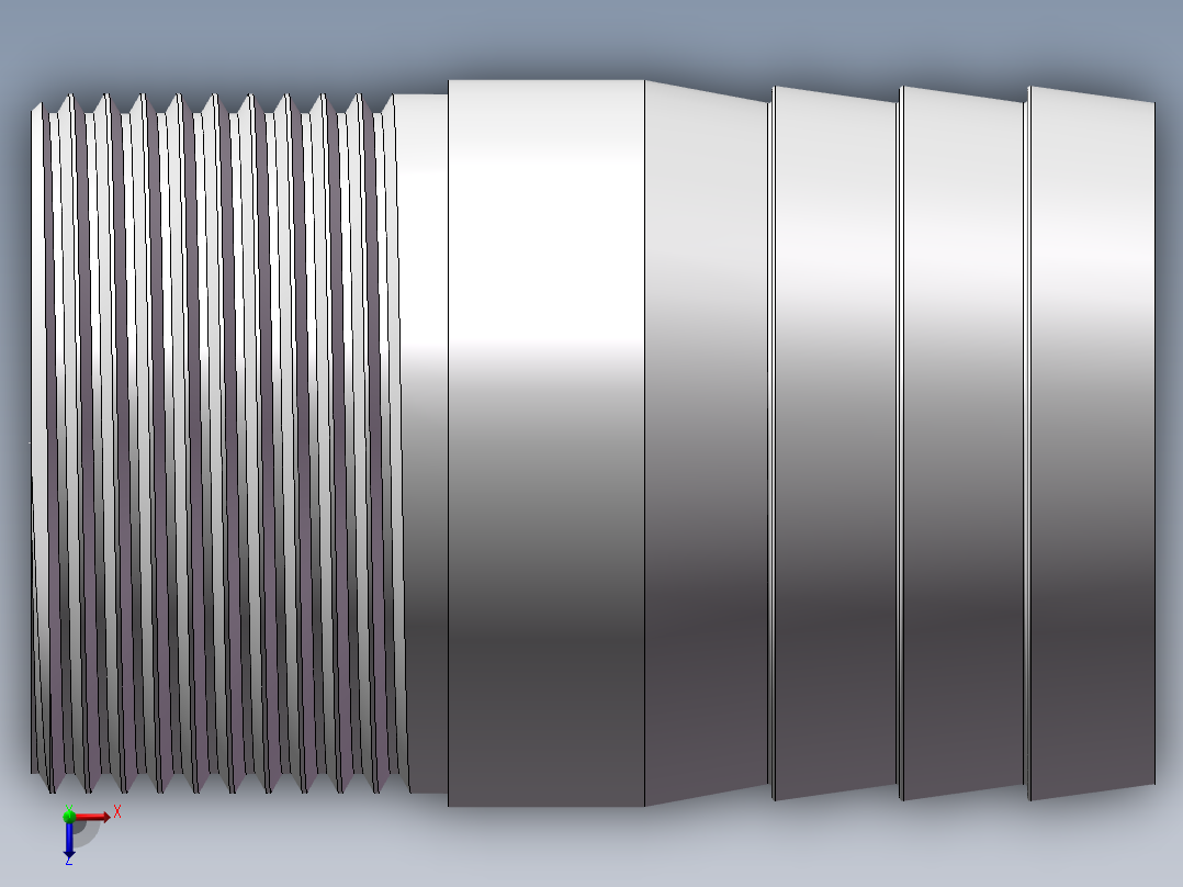 水管接头-直通 DN32俯视图