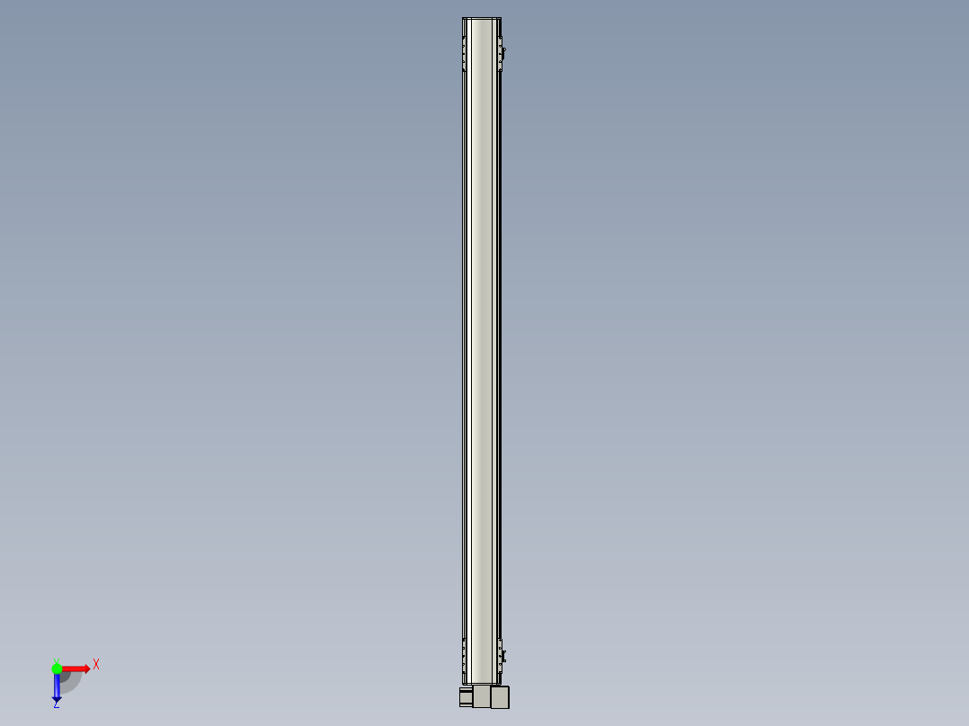 直线模组WG-LHB12-S1850-RD设计图纸俯视图