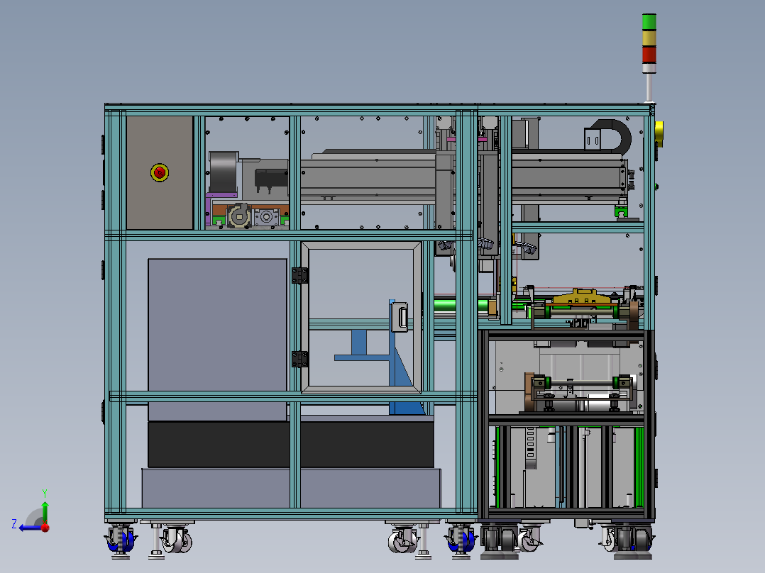 电话自动组装产线右视图