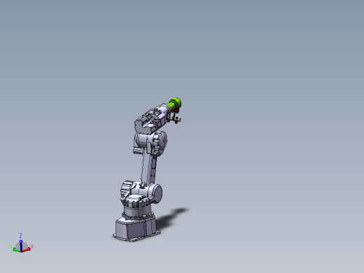 机器人喷涂7轴机械手+喷枪（sw17可编辑）