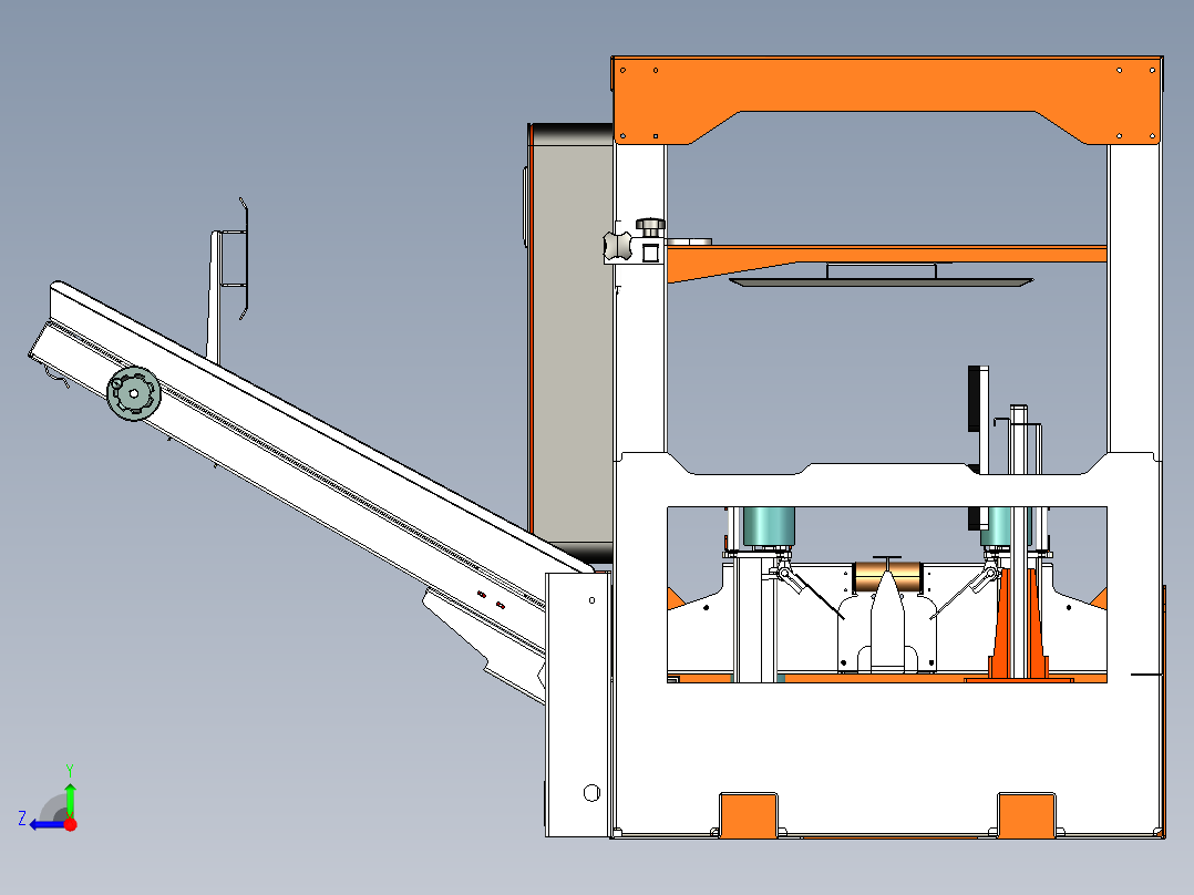 新款开箱机（proe5.0+cad）右视图