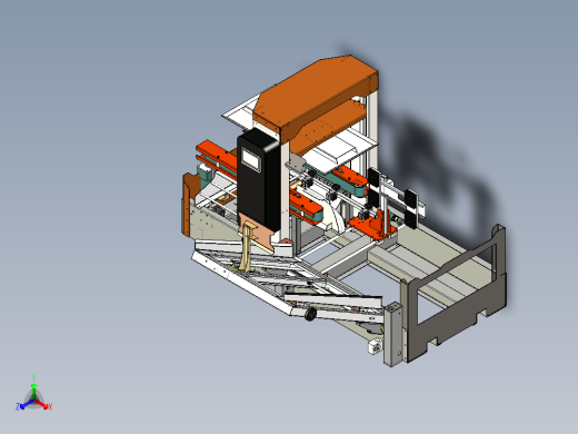 新款开箱机（proe5.0+cad）正等轴测缩略图
