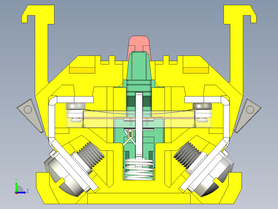一种防水开关左视图