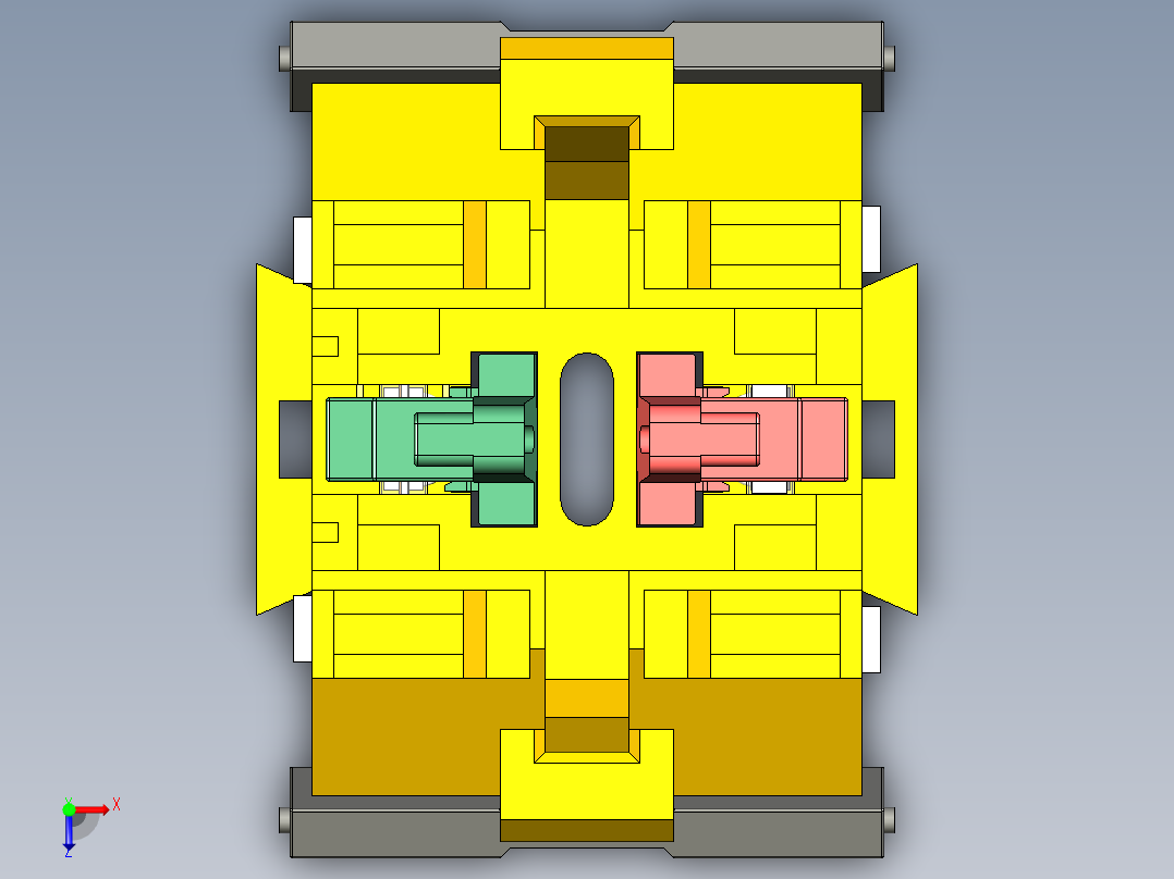 一种防水开关俯视图