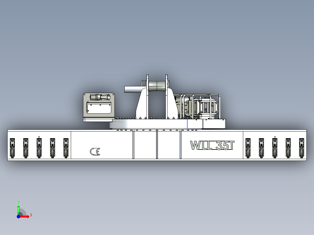 电动转梁35T前视图
