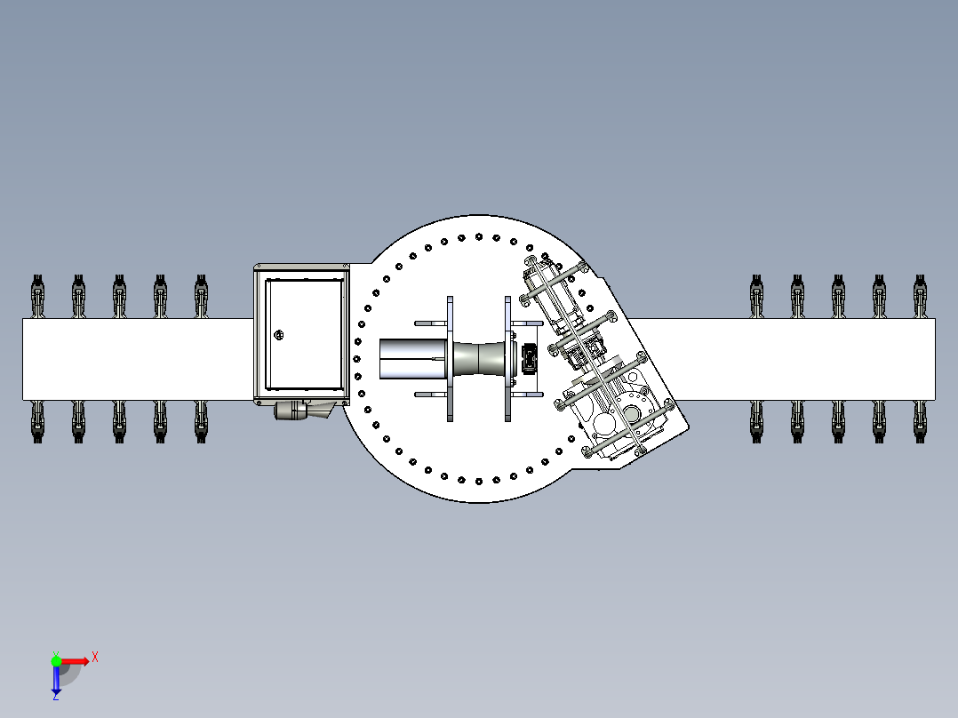 电动转梁35T俯视图